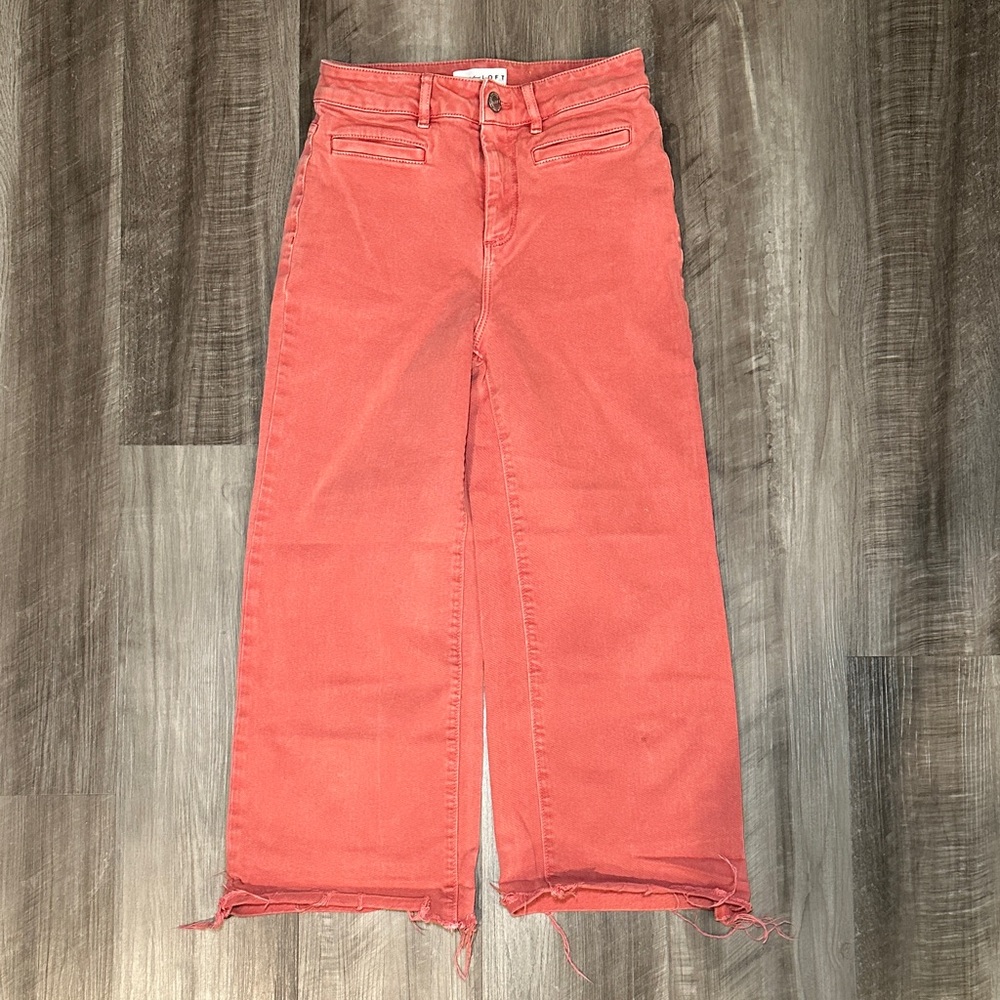 LOFT Wide Leg Cropped Jeans - 24/00